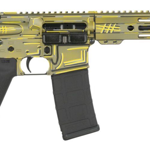 Shark Coast Tactical SCC07039BAZJ-P Anime-15 Bazooka Joe 5.56 NATO 30+1 10.50" Black Nitride Threaded Barrel, Aluminum Receiver w/Picatinny Rail, M-LOK Handguard, Polymer SB Tactical SBA3 Brace, Polym