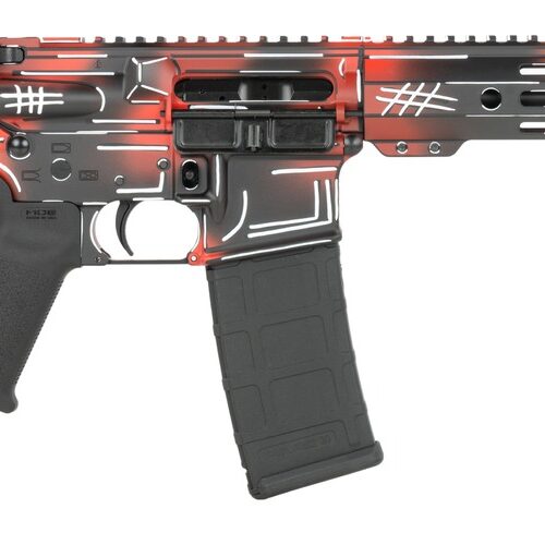 Shark Coast Tactical SCC07091FRAN-P Anime-15 Francis 5.56 NATO 30+1 10.50" Black Nitride Threaded Barrel, Aluminum Receiver w/Picatinny Rail, M-LOK Handguard, Polymer SB Tactical SBA3 Brace, Polymer G