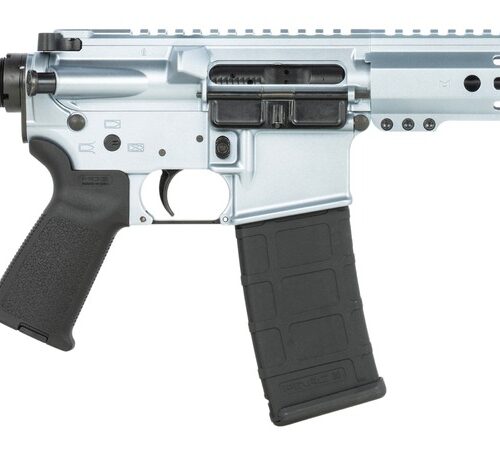 Shark Coast Tactical SCC07114AGC-P Arctic Gun Candy  5.56 NATO 30+1 10.50" Black Nitride Threaded Barrel, Aluminum Receiver w/Picatinny Rail, M-LOK Handguard, SB Tactical SBA3 Brace, Polymer Grip