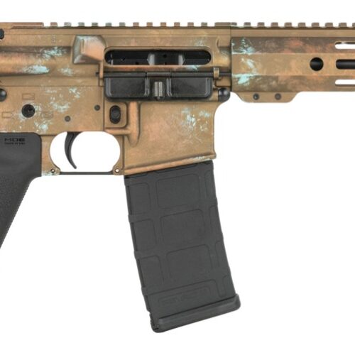 Shark Coast Tactical SCC07152CPPR-P Copper  5.56 NATO 30+1 10.50" Black Nitride Threaded Barrel, Aluminum Receiver w/Picatinny Rail, M-LOK Handguard, Polymer SB Tactical SBA3 Brace, Polymer Grip