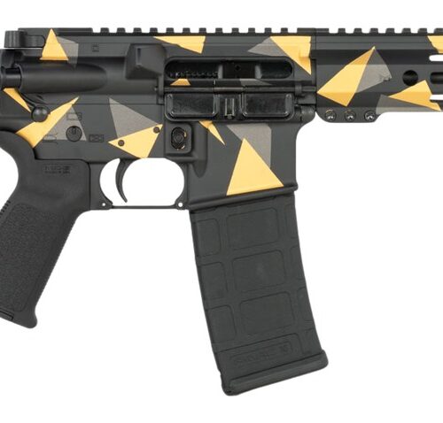 Shark Coast Tactical SCC07176GEO-P Geodesic  5.56 NATO 30+1 10.50" Black Nitride Threaded Barrel, Aluminum Receiver w/Picatinny Rail, M-LOK Handguard, Polymer SB Tactical SBA3 Brace, Polymer Grip