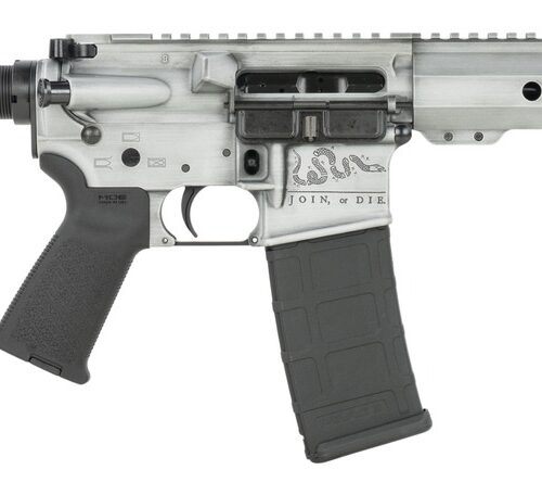 Shark Coast Tactical SCC07411LOD-P Liberty Or Death  5.56 NATO 30+1 10.50" Black Nitride Threaded Barrel, Laser Engraved Aluminum Receiver w/Picatinny Rail, M-LOK Handguard, Polymer SB Tactical SBA3 B