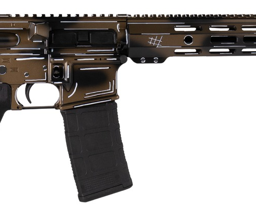 Shark Coast Tactical SCC101969ABRZ Anime-15  5.56 NATO 30+1 16" Black Nitride Threaded Barrel, Bronze Cerakote Aluminum Receiver w/Picatinny Rail, M-LOK Handguard, Magpul Collapsible Black Polymer Sto