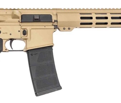 Andro Corp Industries 55616BBFDE ACI-15 Bravo 5.56 NATO 30+1 16" Black Nitride Threaded Barrel, Flat Dark Earth Aluminum Receiver w/Picatinny Rail, M-LOK Handguard, M4 Black Polymer Stock, A2 Grip, Am