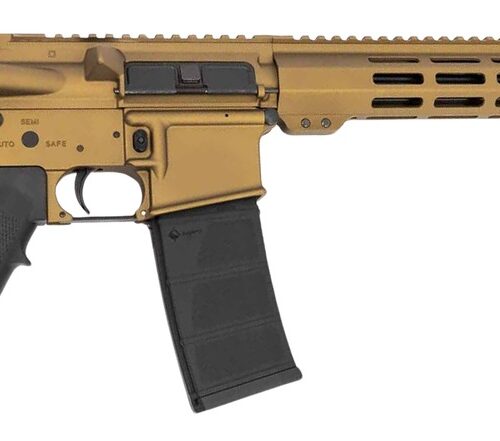 Andro Corp Industries 55616BBBB ACI-15 Bravo 5.56 NATO 30+1 16" Black Nitride Threaded Barrel, Burnt Bronze Aluminum Receiver w/Picatinny Rail, M-LOK Handguard, M4 Black Polymer Stock, Black Polymer G