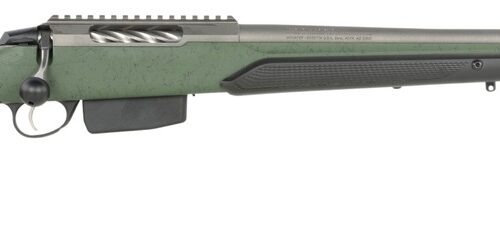 Tikka JRTXRSV324 T3x Super Varmint 6mm Creedmoor 5+1 24" Tungsten Cerakote Threaded Barrel, Drilled & Tapped Receiver, Green Modular w/Interchangeable Pistol Grips Synthetic Stock, Right Hand