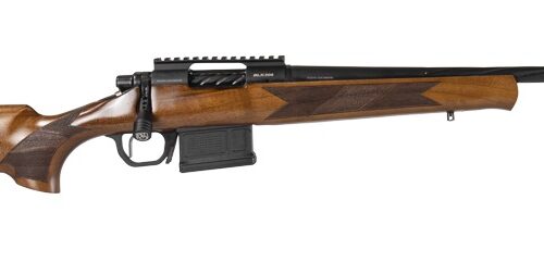 Balikli 336200 BLK 308 Win 5+1 20" Black Spiral Fluted Threaded Barrel, Black Steel Receiver w/Picatinny Rail, Turkish Walnut Fixed Stock