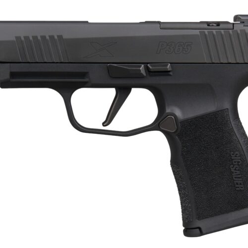Sig Sauer 365XL9BXR3P15 P365XL  Micro-Compact 9mm Luger 15+1 3.70" Black Barrel, Black Nitron Stainless Steel Optic Ready/Serrated Slide, Black Stainless Steel Frame w/Accessory Rail, Black X Polymer