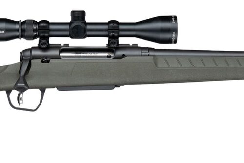 Savage Arms 33165 Axis 2 XP w/Optic 308 Win 4+1 20" Matte Black Carbon Steel Threaded Barrel, Drilled & Tapped Receiver, OD Green Synthetic Fixed w/Pistol Grip Stock, 3-9x40mm Duplex Scope, Right Hand