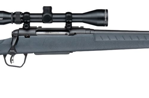 Savage Arms 33182 Axis 2 XP 30-06 Springfield 4+1 20" Matte Black Carbon Steel Threaded Barrel & Drilled & Tapped Receiver, Gray Synthetic Fixed w/Pistol Grip Stock, 3-9x40mm Duplex Scope, Right Hand