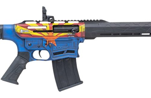 Citadel CBOSS2512-AZ Boss25 12 Gauge 3" 5+1 18.75" Threaded Barrel, Arizona Flag Steel Receiver w/Picatinny Rail, Adj Comb Synthetic Butt Stock, Picatinny Rail Forend, Polymer Grip