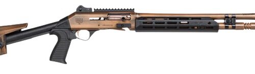 Panzer Arms PAM4CSBRBTMFSS M4 Speed Pro 12 Gauge Semi-Auto 3" 5+1 18.50" Distressed Copper Ported Barrel, Distressed Copper w/Bronze Titanium Accents Aluminum Receiver w/Picatinny Rail Receiver, Skele