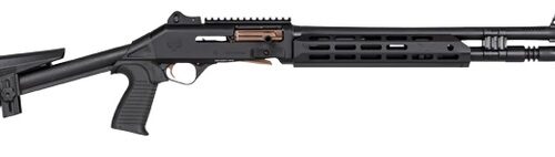 Panzer Arms PAM4CSBBTMFSS M4 Speed Pro 12 Gauge Semi-Auto 3" 5+1 18.50" Black Ported Barrel, Black Aluminum Receiver w/Picatinny Rail, M-LOK Handguard, Skeleton Stock, Black Polymer Grip