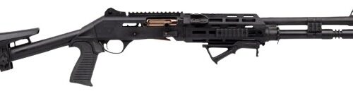 Panzer Arms PAM4NCSBBTMFSS M4 Pro AI 12 Gauge Semi-Auto 3" 5+1 18.50" Black Ported Barrel, Black Aluminum Receiver w/Picatinny Rail, Skeleton Stock