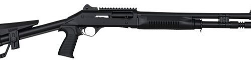 Panzer Arms PAM4TSSBSS M4 12 Gauge Semi-Auto 3" 5+1 18.50" Black Barrel, Black Aluminum Receiver w/Picatinny Rail, Black Skeleton Synthetic Stock & Grip