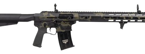 Panzer Arms PAAR12PROBMLF AR12 Pro-L 12 Gauge Semi-Auto 3" 5+1 18.50" Black Barrel, Multicam Aluminum Receiver w/Picatinny Rail, M-LOK Handguards, Gray Synthetic Stock, Black Polymer Grip