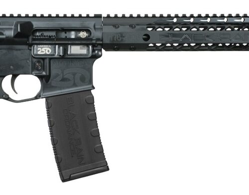 Black Rain Ordnance BRO-AMFLAG-BLKOUT-250 Spec15 250th Anniversary 5.56 NATO 30+1 16" 250th Anniversary Engraving Aluminum Receiver w/Picatinny Rail, Magpul MOE SL Black Polymer Stock. Black Magpul Gr
