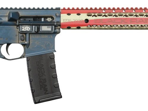Black Rain Ordnance BRO-BETSY-250 Spec15 250th Anniversary 5.56 NATO 30+1 16" Red, White & Blue w/250th Anniversary Engraving Aluminum Receiver w/Picatinny Rail, Magpul MOE SL Black Polymer Stock, Bla