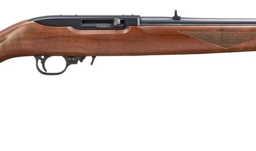 Ruger 32015 10/22  22LR 10+1 18.50" Satin Black Barrel, Satin Black Alloy Steel Receiver w/Scope Base Adapter, Fixed Wood Stock