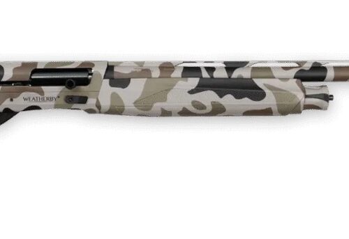 Weatherby EX22028PGM Semi-Auto 3" 2+1 28" DUX Camo Vent Rib Barrel DUX Camo Steel Receiver Drilled & Tapped Receiver Fixed Hydrodipped DUX Camo Synthetic Stock