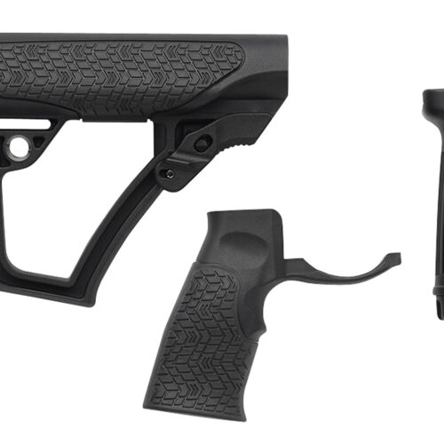 Daniel Defense 2810206145006 Collapsible Buttstock Pistol Grip/Vertical Foregrip AR-15 Black Polymer