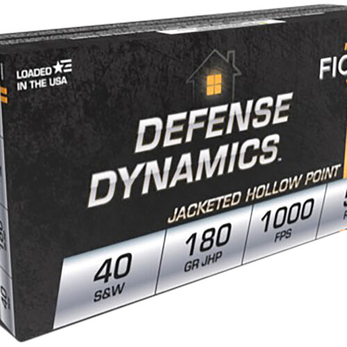 Fiocchi 40SWE Defense Dynamics  40S&W 180gr Jacketed Hollow Point 50 Per Box/20 Case