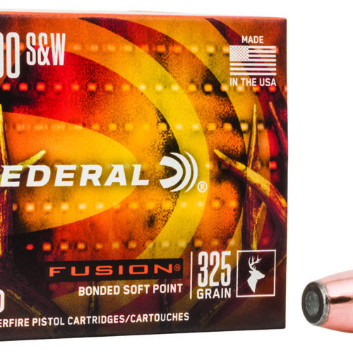 Federal F500FS2 Fusion Handgun 500S&W Mag 325gr Fusion Soft Point 20 Per Box/10 Case