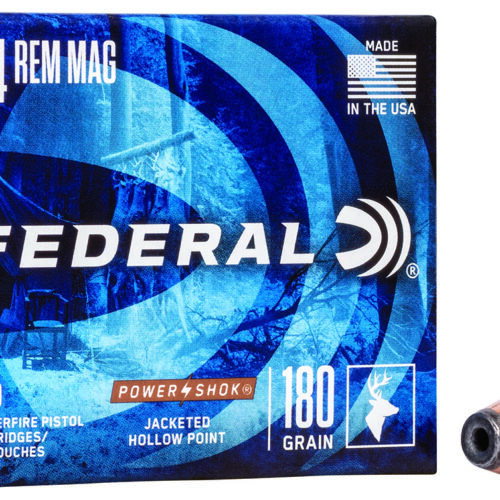 Federal C44B Power-Shok Handgun 44RemMag 180gr Jacketed Hollow Point 20 Per Box/25 Case