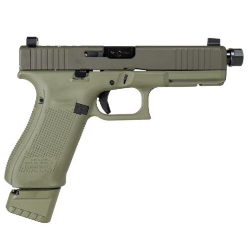 GLOCK 17V C4 OD GREEN 9MM 17RD BLACK THREADED BARREL SUPPRESSOR HEIGHTS SIGHTS OPTICS CUT PV1750203HUNT CAMFOUR EXCLUSIVE