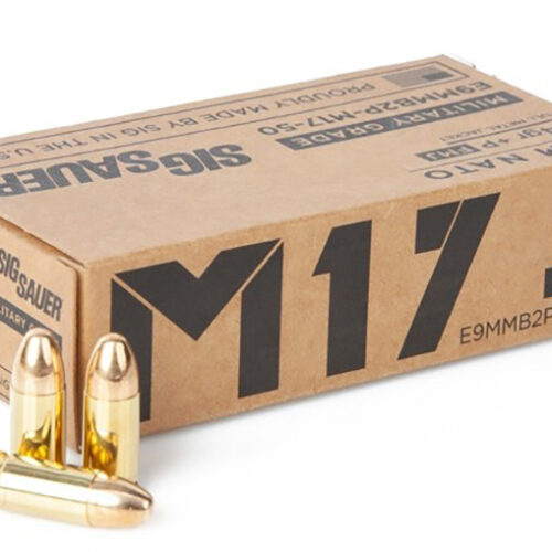 ELITE BALL 9MM+P 124GR FMJ M17 50RDS/BOX