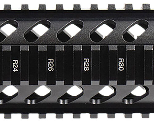 Aim Sports MT061 AR Handguard  10" Mid-Length Style Made of Aluminum with Black Anodized Finish & Quad Rail