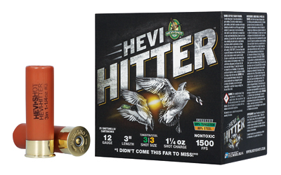 HEVI-HITTER 12GA 3" 1.25OZ #4 TG/STL