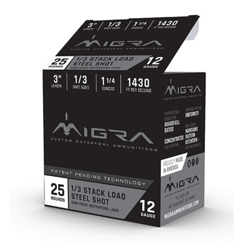MIGRA STAXD STEEL 12GA 3 1.25OZ #1-3 25/10
