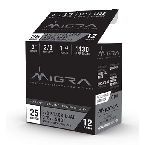 MIGRA STAXD STEEL 12GA 3 1.25OZ #2-3 25/10