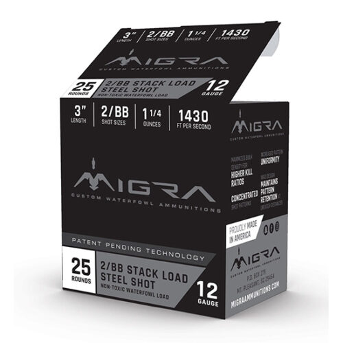 MIGRA STAXD STEEL 12GA 3 1.25OZ #2-BB 25/10