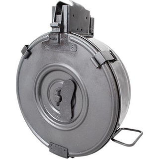 RWB DRUM MAG AK47 75RD BLK STEEL HINGED BACK