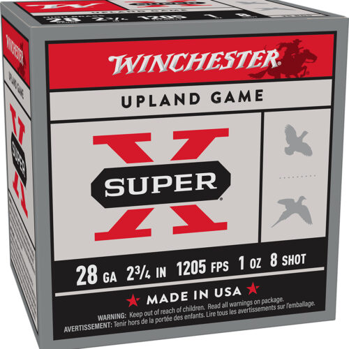 Winchester Ammo X28H8 Super X Heavy Game Load High Brass 28Gauge 2.75" 1oz 8Shot 25 Per Box/10 Case