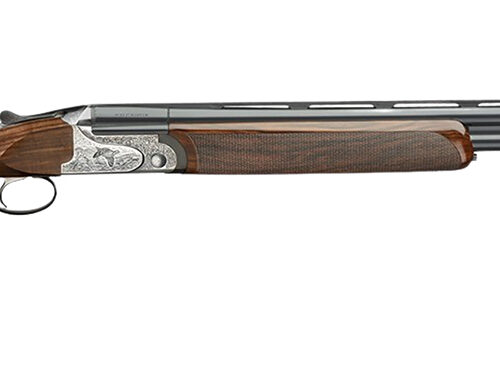 Rizzini USA 2203-1228 Aurum EVO 12 Gauge Break Open 3" 2rd 28" Black Over/Under Vent Rib Barrel, Coin Anodized Receiver Engraved w/Game Scene, Fixed Turkish Walnut Stock w/Prince of Whales Grip