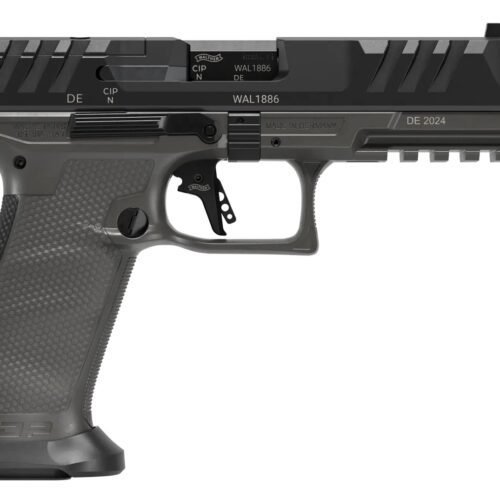 Walther Arms 2871971 PDP Pro SD Full Size 9mm Luger 10+1 5.10" Black Threaded Barrel, Black Optic Ready/Serrated Slide, Tungsten Gray Polymer Frame w/Picatinny Rail, Textured Polymer Grip