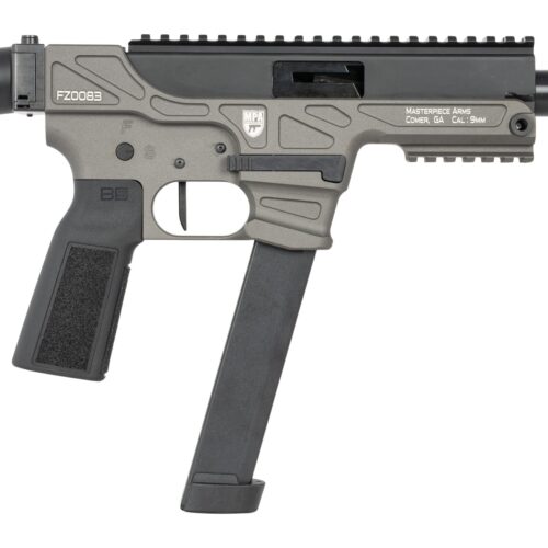 MasterPiece Arms 30K 30K  9mm Luger 30+1 4.50" Black Threaded Barrel, Aluminum Receiver w/Picatinny Rail, Black B5-P22 Grip