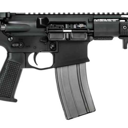 Griffin Armament MK2PSD30095P-W MK2 PSD 300 Blackout 9.50" Threaded Barrel, Black Anodized Aluminum Receiver w/Picatinny Rail, M-LOK Handguard, Black Polymer SBA3 Brace, Black A3 Grip, Ambidextrous