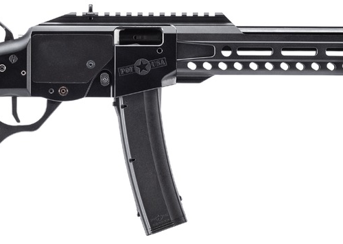 Patriot Ordnance Factory 02543 Tombstone  9mm Luger 20+1 16.50" Black Fluted Threaded Barrel, Black Aluminum Receiver w/Picatinny Rail, M-LOK Handguard, Magpul SGA Black Synthetic Stock