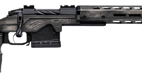 Fierce Firearms REPMT22CM18DG Reaper MTN 2.0 22 Creedmoor 3+1 18" Carbon Fiber Match Grade Threaded Barrel, Distressed Gray Cerakote Titanium Drilled & Tapped Receiver, M-LOK Handguard, Magnesium Fold