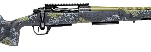 Horizon Firearms HRF-VE2-300W-22R Venatic 2 300 Win 22" Sage Green Spiral Fluted Threaded Barrel, Black DLC Receiver w/Picatinny Rail, Arca Rail Forend, Artic Moss Iota EKO X Carbon Fiber Stock