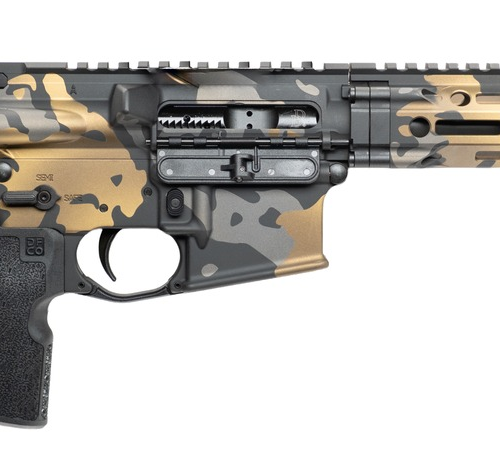 Cnc Firearms CNCDDMCG Daniel Defense DDM4 V7P Sports South Exclusive 5.56 NATO 30+1 10.30" Black Phosphate Threaded Barrel, Gold Multicam Aluminum Receiver w/Picatinny Rail, SBA3 Pistol Stabilizing Br
