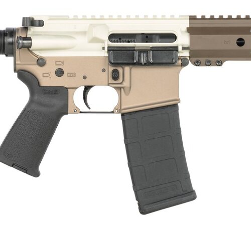 Shark Coast Tactical SCC07299SIESTA-P Siesta  5.56 NATO 30+1 10.50" Black Nitride Threaded Barrel, Aluminum Receiver w/Picatinny Rail, M-LOK Handguard, Polymer SB Tactical SBA3 Brace, Polymer Grip