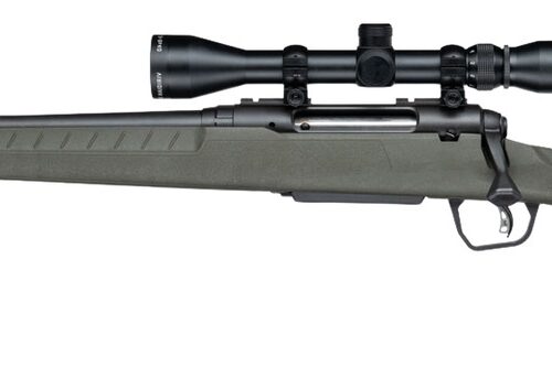 Savage Arms 33193 Axis 2 XP 270 Win 4+1 20" Matte Black Carbon Steel Threaded Barrel & Drilled & Tapped Receiver, OD Green Synthetic Fixed w/Pistol Grip Stock, 3-9x40mm Duplex Scope, Left Hand