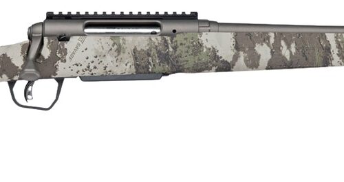 Savage Arms 33220 Axis 2 Pro 270 Win 4+1 20" Gun Metal Bronze Cerakote Spiral Fluted Threaded Barrel & Receiver w/Picatinny Rail, Savage Woodland Camo Fixed w/Pistol Grip Synthetic Stock, Right Hand