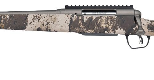 Savage Arms 33258 Axis 2 Pro 6.5 Creedmoor 4+1 20" Gun Metal Bronze Cerakote Spiral Fluted Threaded Barrel & Receiver w/Picatinny Rail, Savage Western Camo Fixed w/Pistol Grip Synthetic Stock, Left Ha