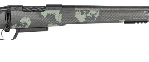 Fierce Firearms RIVSCX22CM18BF Carbon Rival XP 2.0 22 Creedmoor 3+1 18" Carbon Fiber Match Grade Barrel, Black Cerakote Stainless Steel Drilled & Tapped Receiver, Forest Camo Push Button Adj Cheek Pie